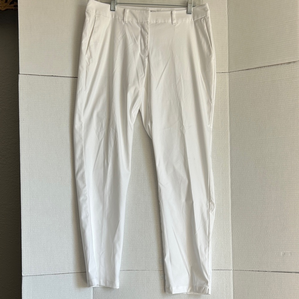 Women’s Nike Dri-Fit pants, white, Size 8